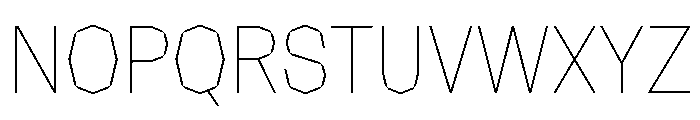 NaNRagePolyCnd Thin Font UPPERCASE