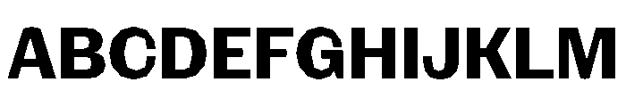 NaNRagePolyNr Bd Font UPPERCASE
