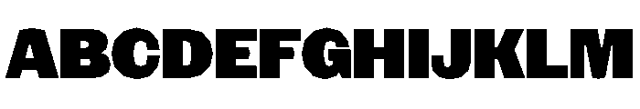 NaNRagePolyNr Blk Font UPPERCASE