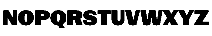 NaNRagePolyNr Blk Font UPPERCASE