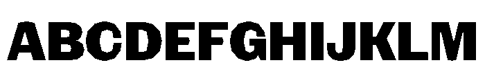 NaNRagePolyNr ExtraBd Font UPPERCASE