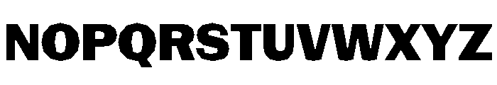 NaNRagePolyNr ExtraBd Font UPPERCASE