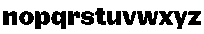 NaNRagePolyNr ExtraBd Font LOWERCASE