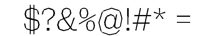 NaNRagePolyNr ExtraLt Font OTHER CHARS