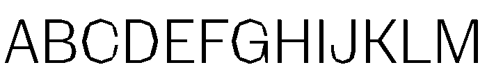 NaNRagePolyNr Lt Font UPPERCASE