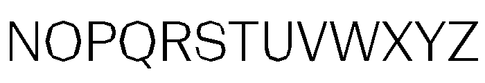 NaNRagePolyNr Lt Font UPPERCASE