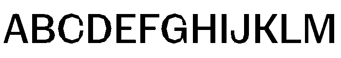 NaNRagePolyNr Med Font UPPERCASE