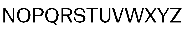 NaNRagePolyNr Reg Font UPPERCASE