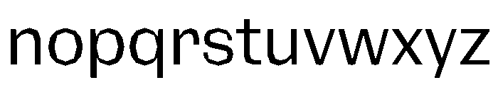 NaNRagePolyNr Reg Font LOWERCASE