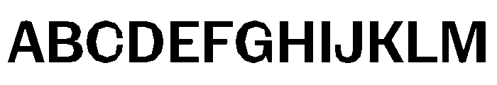 NaNRagePolyNr SemiBd Font UPPERCASE