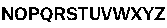 NaNRagePolyNr SemiBd Font UPPERCASE