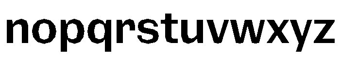 NaNRagePolyNr SemiBd Font LOWERCASE