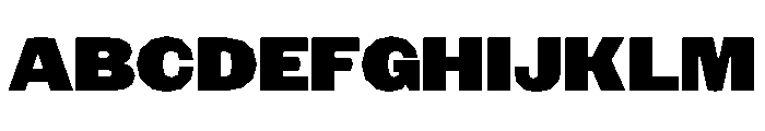 NaNRagePolyStd Blk Font UPPERCASE
