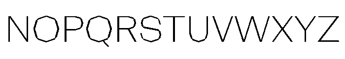 NaNRagePolyStd ExtraLt Font UPPERCASE