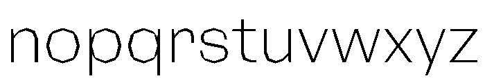 NaNRagePolyStd ExtraLt Font LOWERCASE
