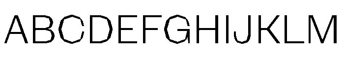 NaNRagePolyStd Lt Font UPPERCASE
