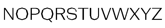 NaNRagePolyStd Lt Font UPPERCASE