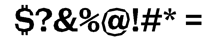 NaNRagePolyStd SemiBd Font OTHER CHARS