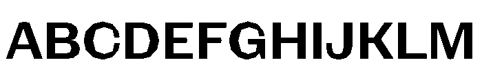 NaNRagePolyStd SemiBd Font UPPERCASE