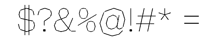 NaNRagePolyStd Thin Font OTHER CHARS