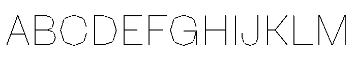 NaNRagePolyStd Thin Font UPPERCASE
