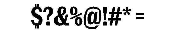 NaNRagePolyXCnd Bd Font OTHER CHARS