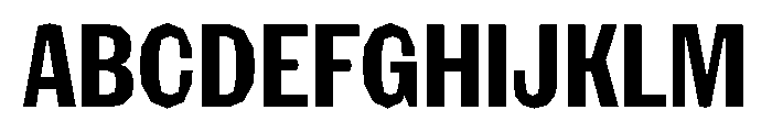 NaNRagePolyXCnd Bd Font UPPERCASE