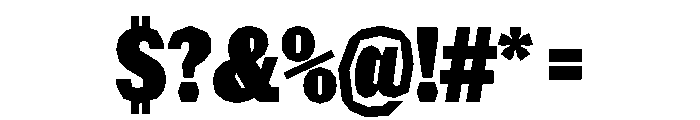 NaNRagePolyXCnd Blk Font OTHER CHARS