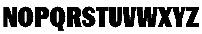 NaNRagePolyXCnd Blk Font UPPERCASE