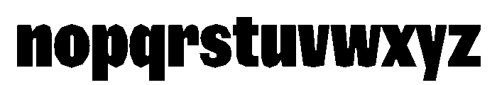 NaNRagePolyXCnd Blk Font LOWERCASE