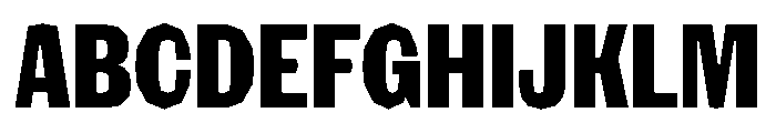 NaNRagePolyXCnd ExtraBd Font UPPERCASE