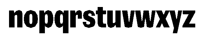 NaNRagePolyXCnd ExtraBd Font LOWERCASE