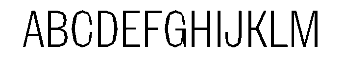 NaNRagePolyXCnd Lt Font UPPERCASE
