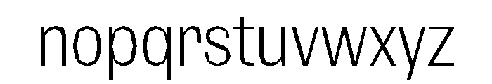 NaNRagePolyXCnd Lt Font LOWERCASE