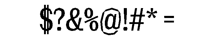 NaNRagePolyXCnd Med Font OTHER CHARS