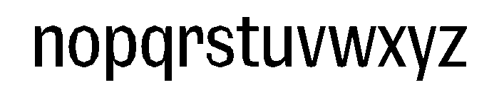 NaNRagePolyXCnd Med Font LOWERCASE