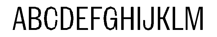 NaNRagePolyXCnd Reg Font UPPERCASE