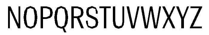 NaNRagePolyXCnd Reg Font UPPERCASE