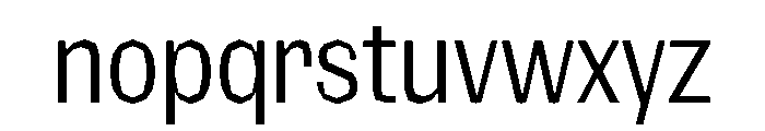 NaNRagePolyXCnd Reg Font LOWERCASE