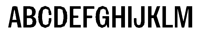 NaNRagePolyXCnd SemiBd Font UPPERCASE
