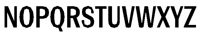 NaNRagePolyXCnd SemiBd Font UPPERCASE