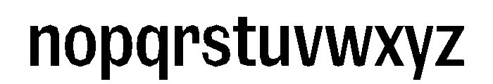 NaNRagePolyXCnd SemiBd Font LOWERCASE