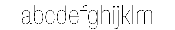 NaNRagePolyXCnd Thin FONT
