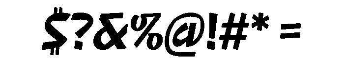 NaNRageQuikCnd Bd Font OTHER CHARS