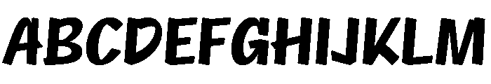 NaNRageQuikCnd Bd Font UPPERCASE