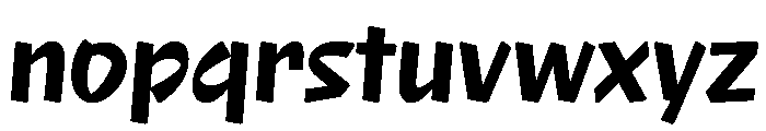NaNRageQuikCnd Bd Font LOWERCASE