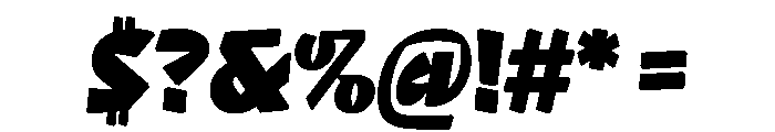NaNRageQuikCnd Blk Font OTHER CHARS