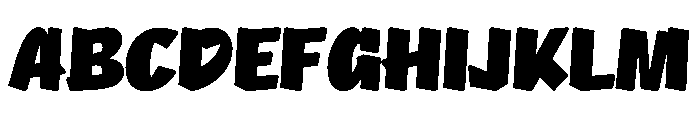 NaNRageQuikCnd Blk Font UPPERCASE