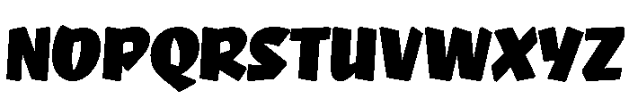 NaNRageQuikCnd Blk Font UPPERCASE