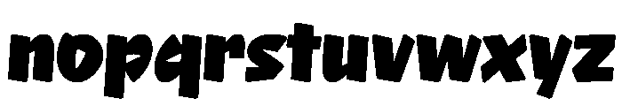 NaNRageQuikCnd Blk Font LOWERCASE